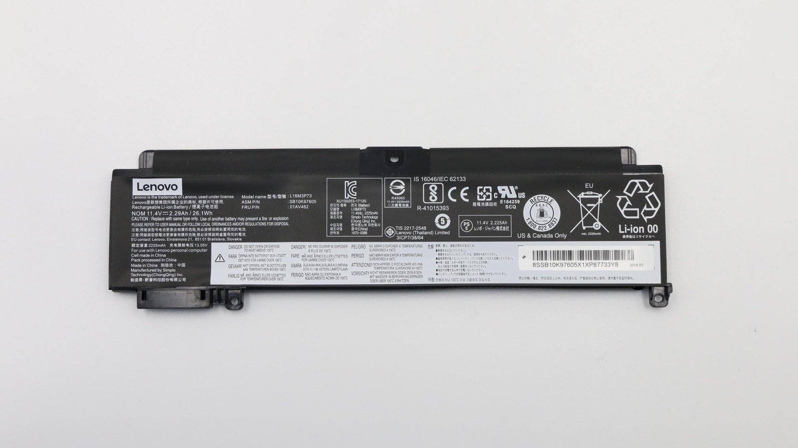 New Genuine Lenovo ThinkPad T460S T470S 11.4V Battery 01AV462 SB10K97605 - Image 4