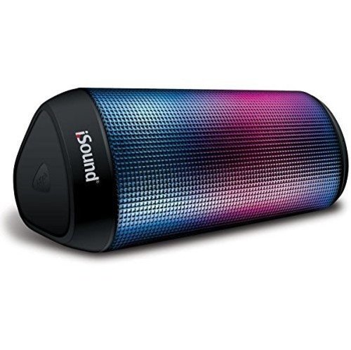 iGlow Sound Tower Water Resistant Glowing Speaker with Big Stereo Sound, Black - Image 3