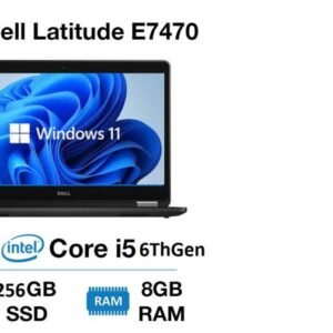 Dell LATITUDE E7470 Core i5 6th Gen 8GB, 256GB SSD Win11 Pro Off Leased