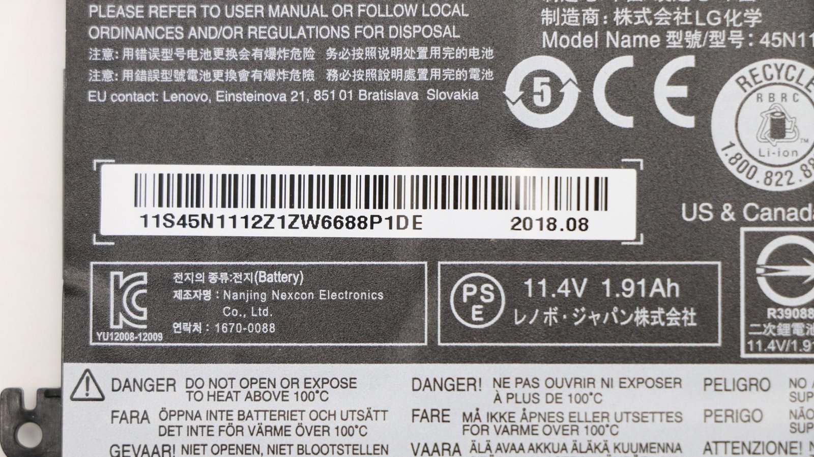 New Genuine Lenovo 45N1009 45N1110 45N1111 45N1112 45N1113 Battery 24Wh - Image 5