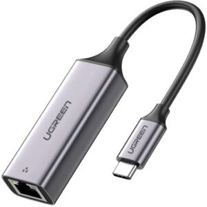 USB C to Ethernet Adapter,  Type C to RJ45 Thunderbolt 3 Network LAN Adapter 10 100 Mbps