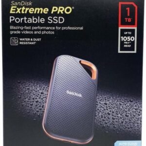 Sandisk Extreme Pro 1TB USB-A/C External Solid State Drive (SDSSDE80-1T00-G25)