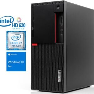 Lenovo ThinkCentre M910t 10MM - Tower - Core i7 7700 / 3.6 GHz - vPro - RAM 32 GB - SSD 512 GB - GigE - WLAN: 802.11a/b/g/n/ac, Bluetooth 4.1 - Win 11 Pro 64-bit