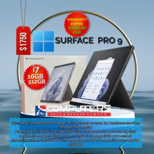 Microsoft Surface Pro 9 - Core i7-1255U -16 GB RAM - 512 GB SSD - Graphite