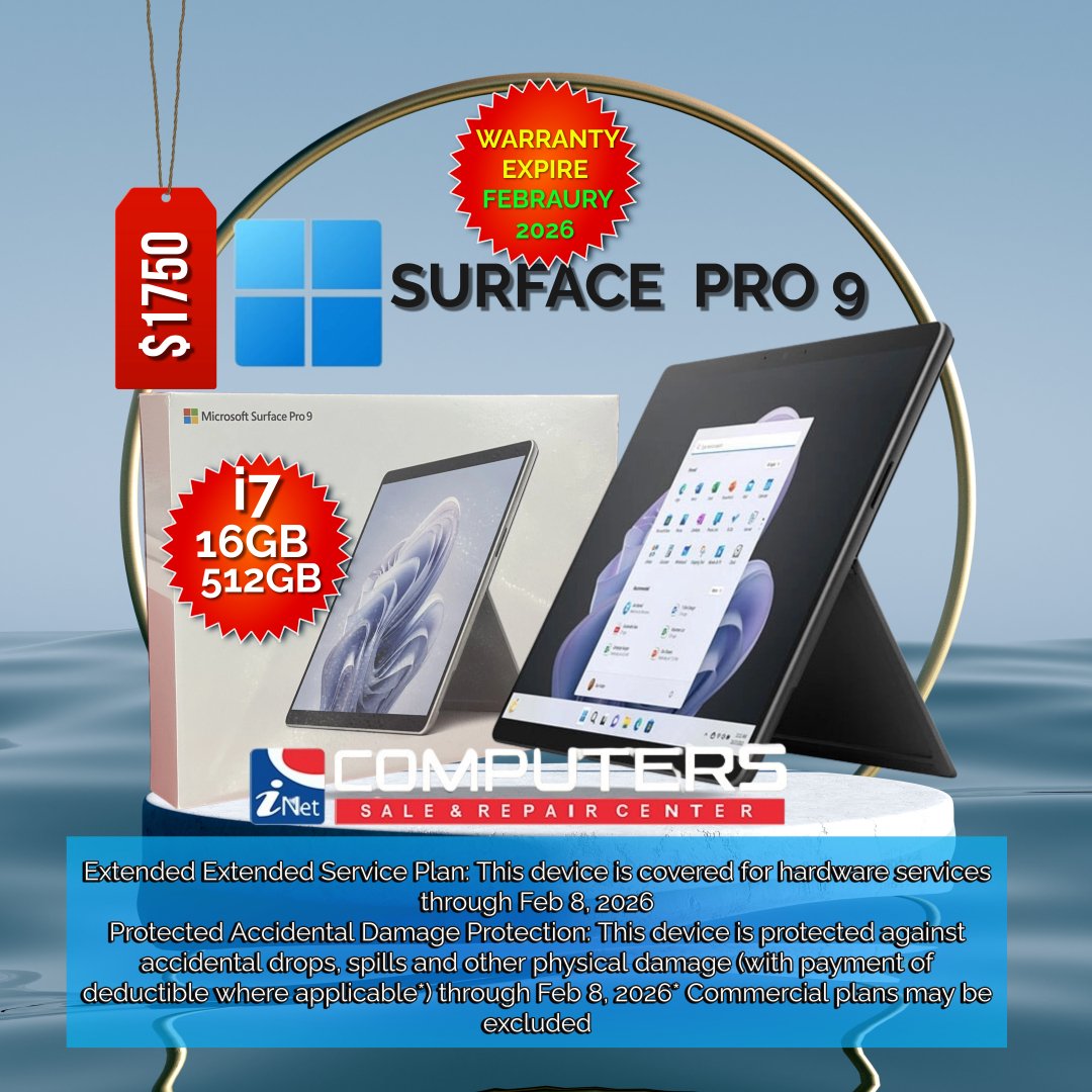 Microsoft Surface Pro 9 - Core i7-1255U -16 GB RAM - 512 GB SSD - Graphite