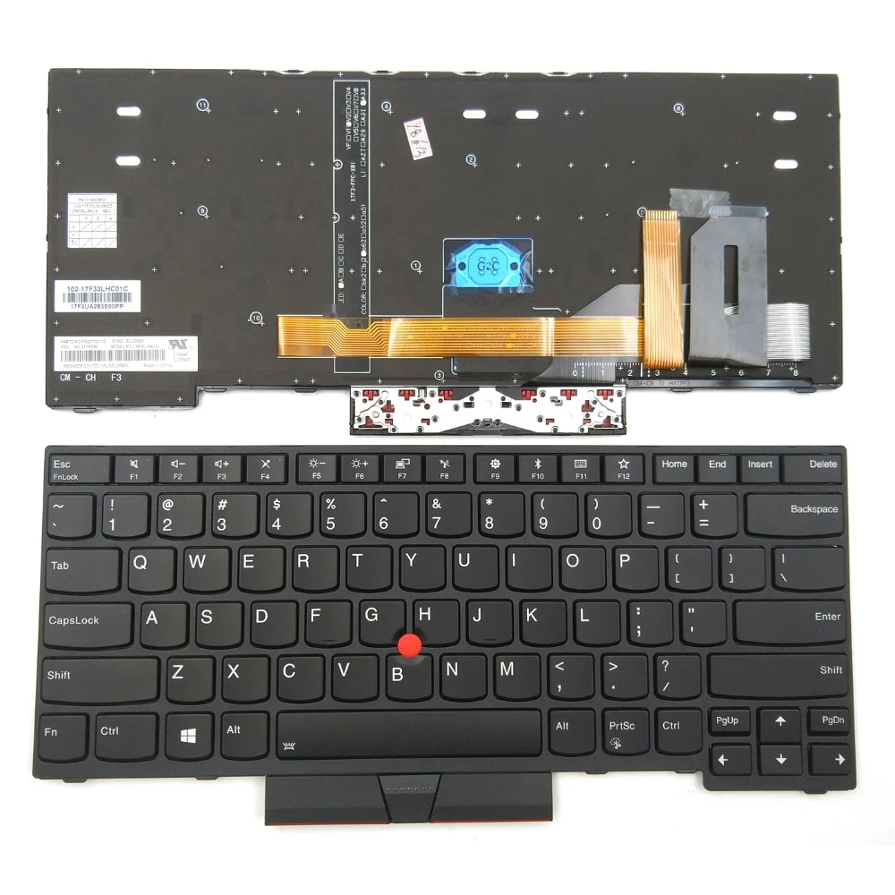 New Lenovo ThinkPad E480 T480S T490 T495 US Backlight Keyboard 01YP520 - Image 3