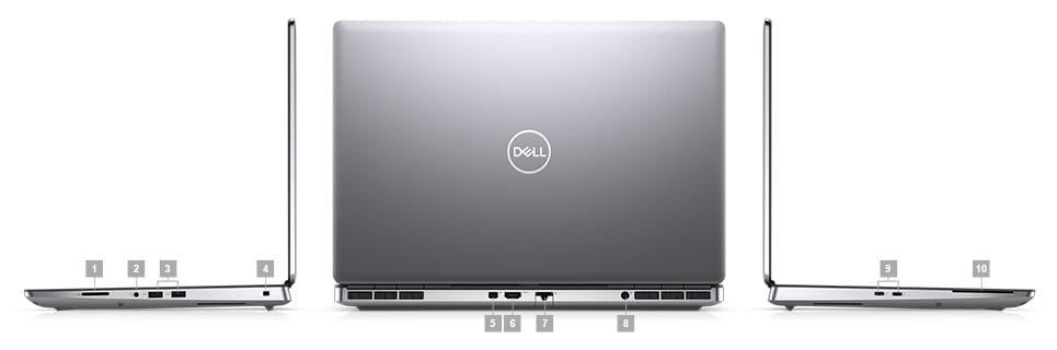 Dell Precision 7560 15.6" Mobile Workstation - Full HD - 1920 x 1080 - Intel Core i7 11th Gen i7-11850H Octa-core (8 Core) 2.50 GHz - 32 GB RAM - 512 GB SSD - Anodized Titan Gray - Image 8