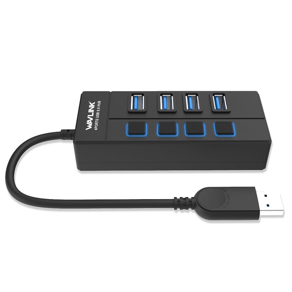 4 Port USB 3.0 Hub,Wavlink USB Hub with Individual Power - Image 5