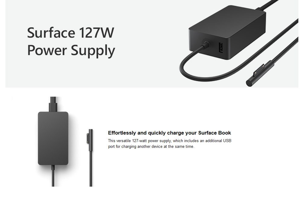 Microsoft - power adapter - 127 Watt - Image 2
