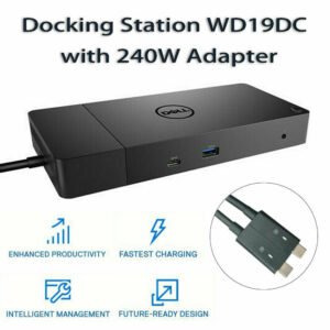Dell Performance Dock Docking Station 240W Power Adapter WD19DC 0H2T4Y with USB -Type C Connections