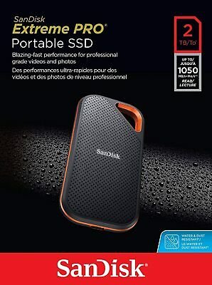 Sandisk Extreme Pro 2TB USB-A/C External Solid State Drive (SDSSDE80-2T00-G25)