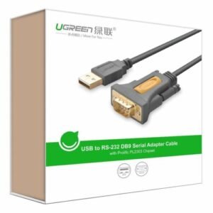 Ugreen  USB 2.0 to RS232 DB9 Serial Cable Converter Adapter PL2303 2M